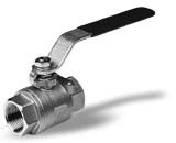 BB menetes golyóscsap, szabad átfolyású, 2 részes, PN 40/64