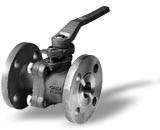 Karimás gömbcsap DIN / ANSI, szabad átfolyású, 2-részes, PN 10/16