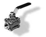 BB menetes golyóscsap, szabad átfolyású, 3 részes, PN 40/64